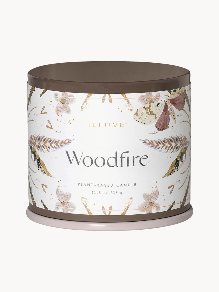Vela perfumada Vanity Tin (cedro, camurça e âmbar)
