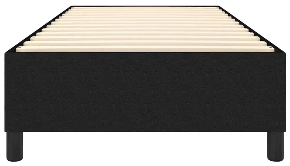 Estrutura de cama sem colchão 90x190 cm tecido preto