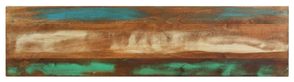 Mesa consola 120x30x75 cm madeira recuperada maciça