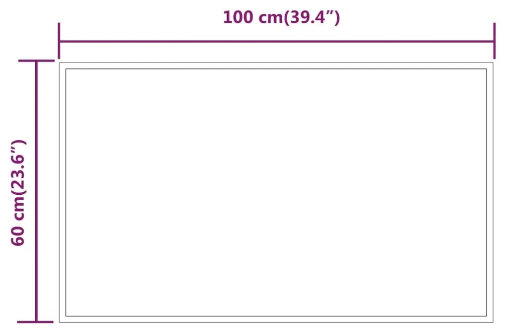 Espelho LED Haper - 60x100 cm - Design Moderno