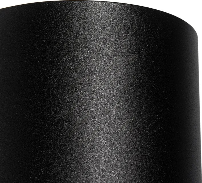 Candeeiro de parede redondo design preto - Sabbir