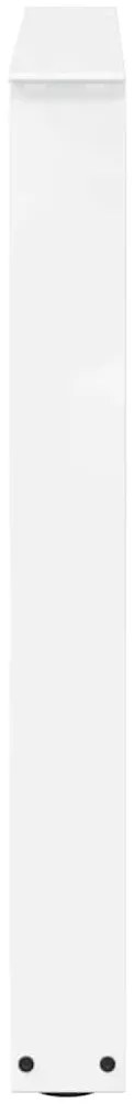 Pernas para mesa de jantar em V, 2 peças, branco, 80x(72-73,3) cm, aço
