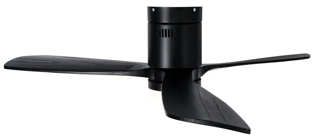 Ventilador de teto preto 132cm incl. LED regulável com controle remoto - Sofia Design