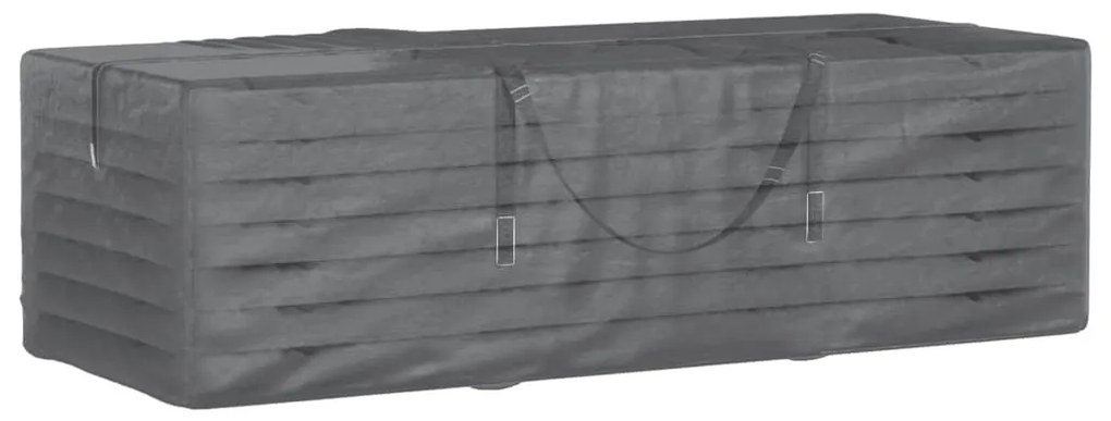Saco arrumação p/ almofadões jardim 135x40x55 polietileno preto