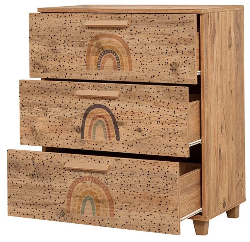 Cômoda Leva Gravis – Pine Atlantic – 80x95x43 cm