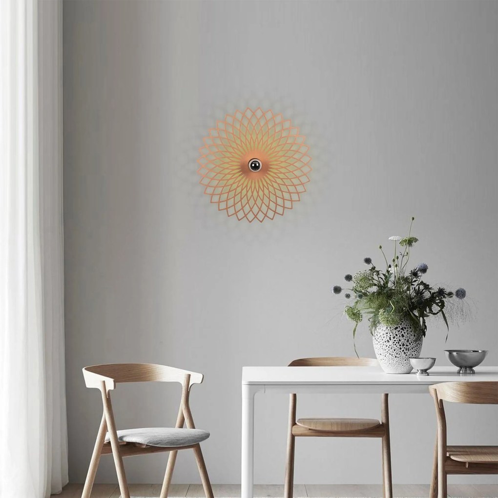 Aplique de Parede Fellini – Cobre – 50 x 12 x 50 cm