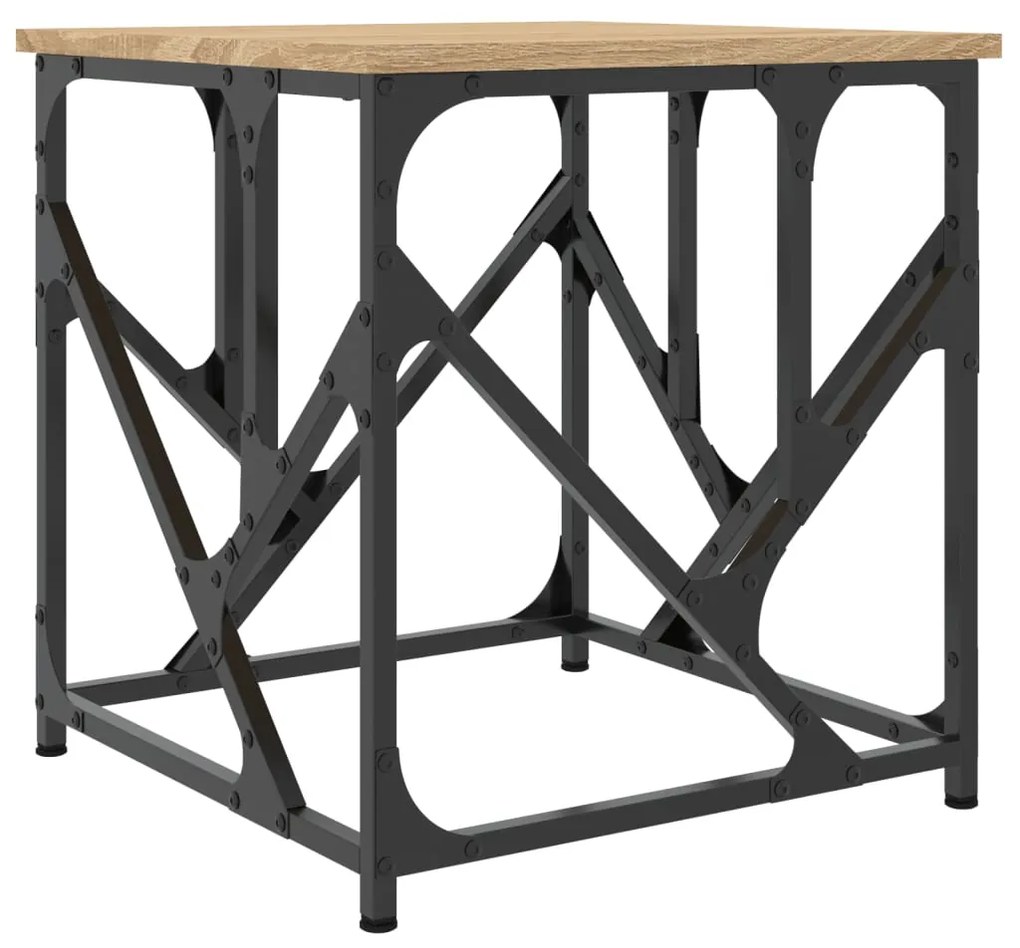 Mesa de centro 45x45x47,5 cm derivados madeira carvalho sonoma