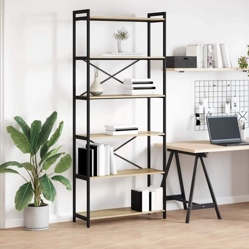 vidaXL Estante Carvalho Sonoma 40 x 30 x 85 cm Madeira processada