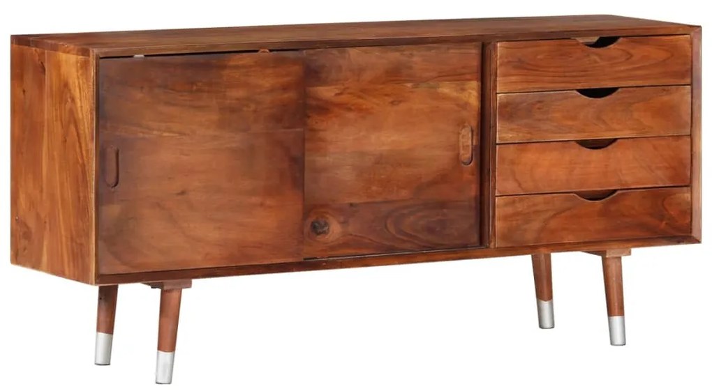 Móvel de TV 118x30x55 cm madeira de acácia maciça