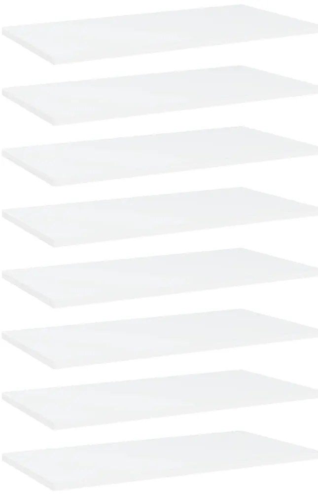 vidaXL Prateleiras para estante 8 pcs 60x30x1,5cm contraplacado branco