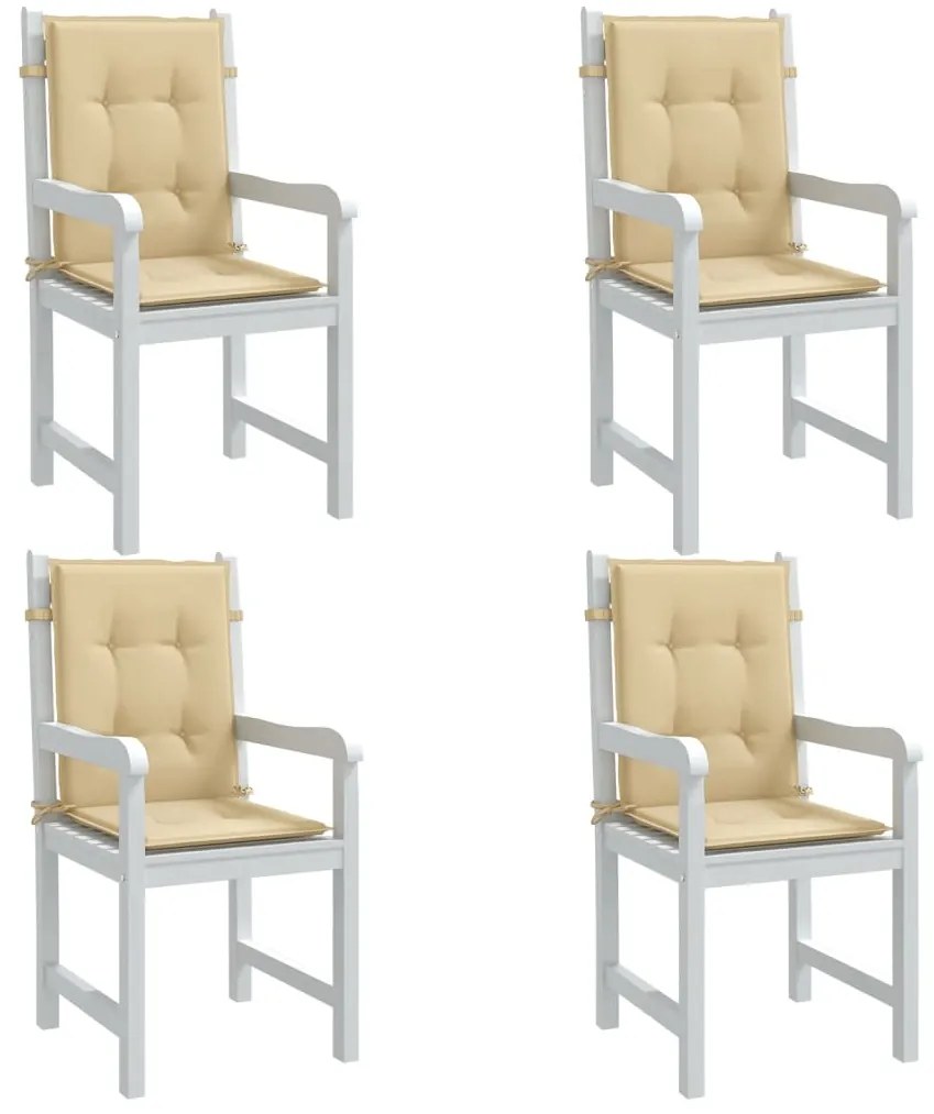 Almofadões lombares p/ cadeiras 4pcs 100x50x4cm mesclado tecido