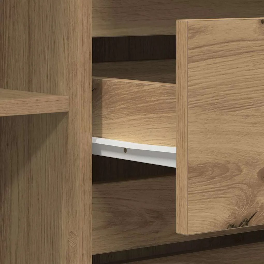 Sideboard Carvalho Artisan 120x41x75 cm Madeira Estruturada