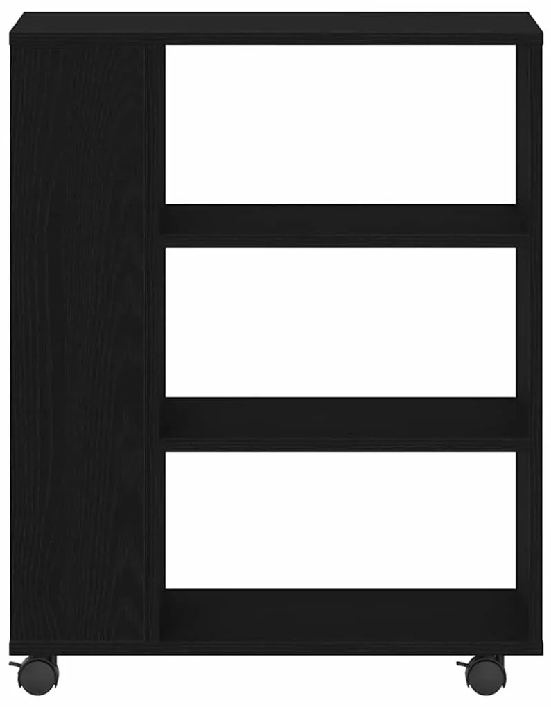 Armário Móvel vidaXL Carvalho Preto 60x35x75 cm Madeira de engenheiro