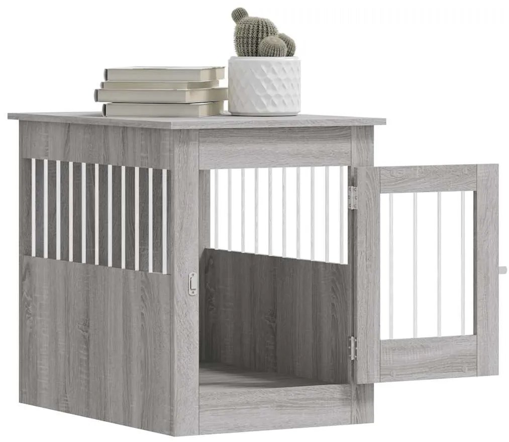 Móvel casota para cão 55x80x68 derivados madeira cinza sonoma