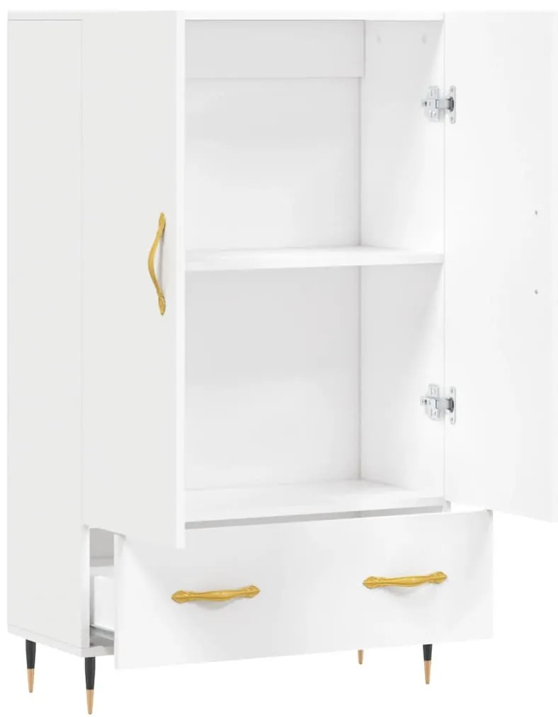 Aparador alto 69,5x31x115 cm derivados de madeira branco