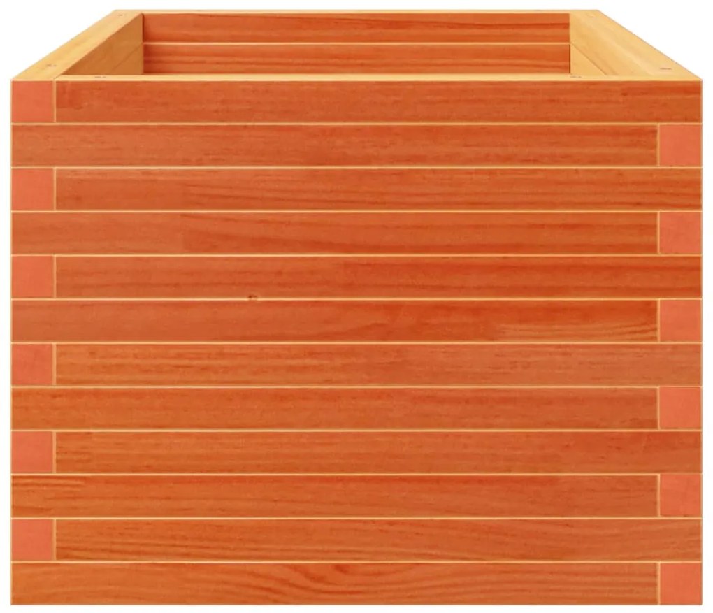 Vaso/floreira de jardim 90x60x49,5 cm pinho maciço castanho mel