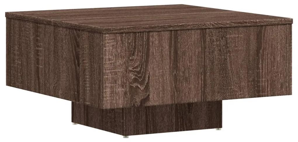 Mesa de centro 60x60x31,5cm derivados madeira carvalho castanho