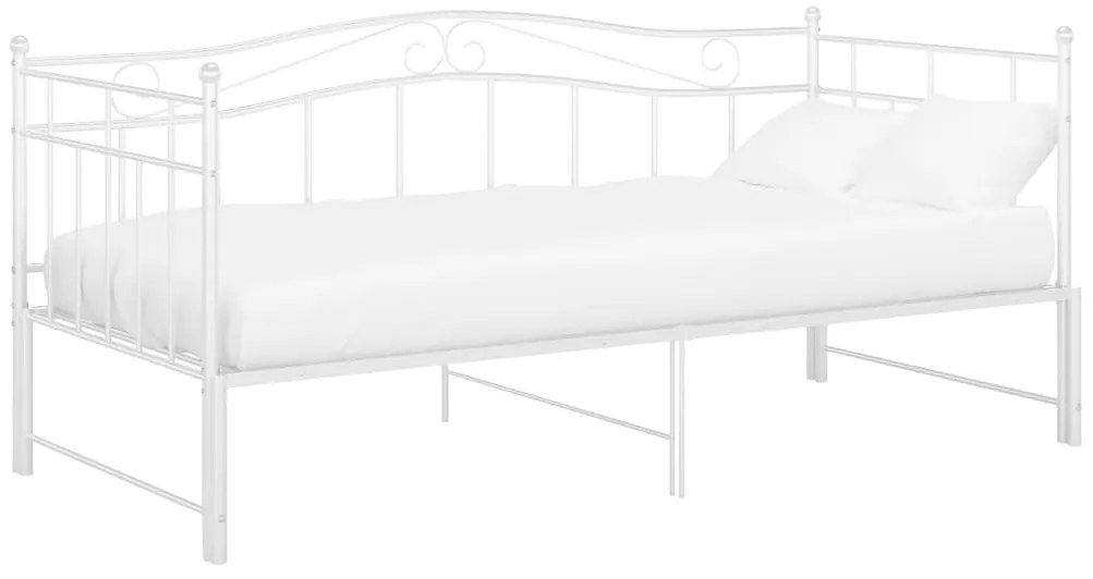 Estrutura sofá-cama de puxar 90x200 cm metal branco