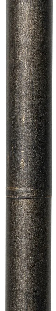Candeeiro de chão vintage para exterior dourado antigo 120 cm - Antigua Clássico / Antigo