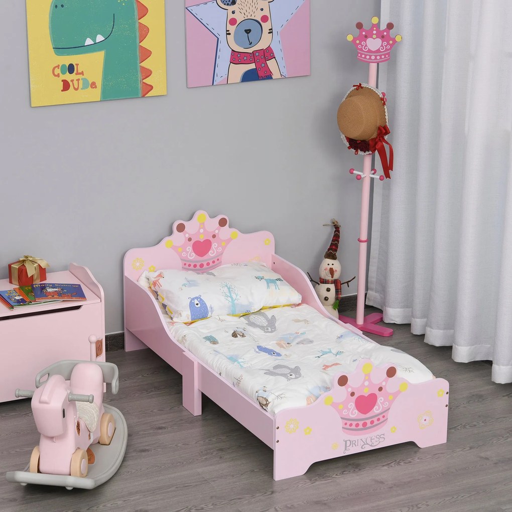 Cama de Criança +3 anos 143x73x60 cm Cama de Criança em Madeira com Es