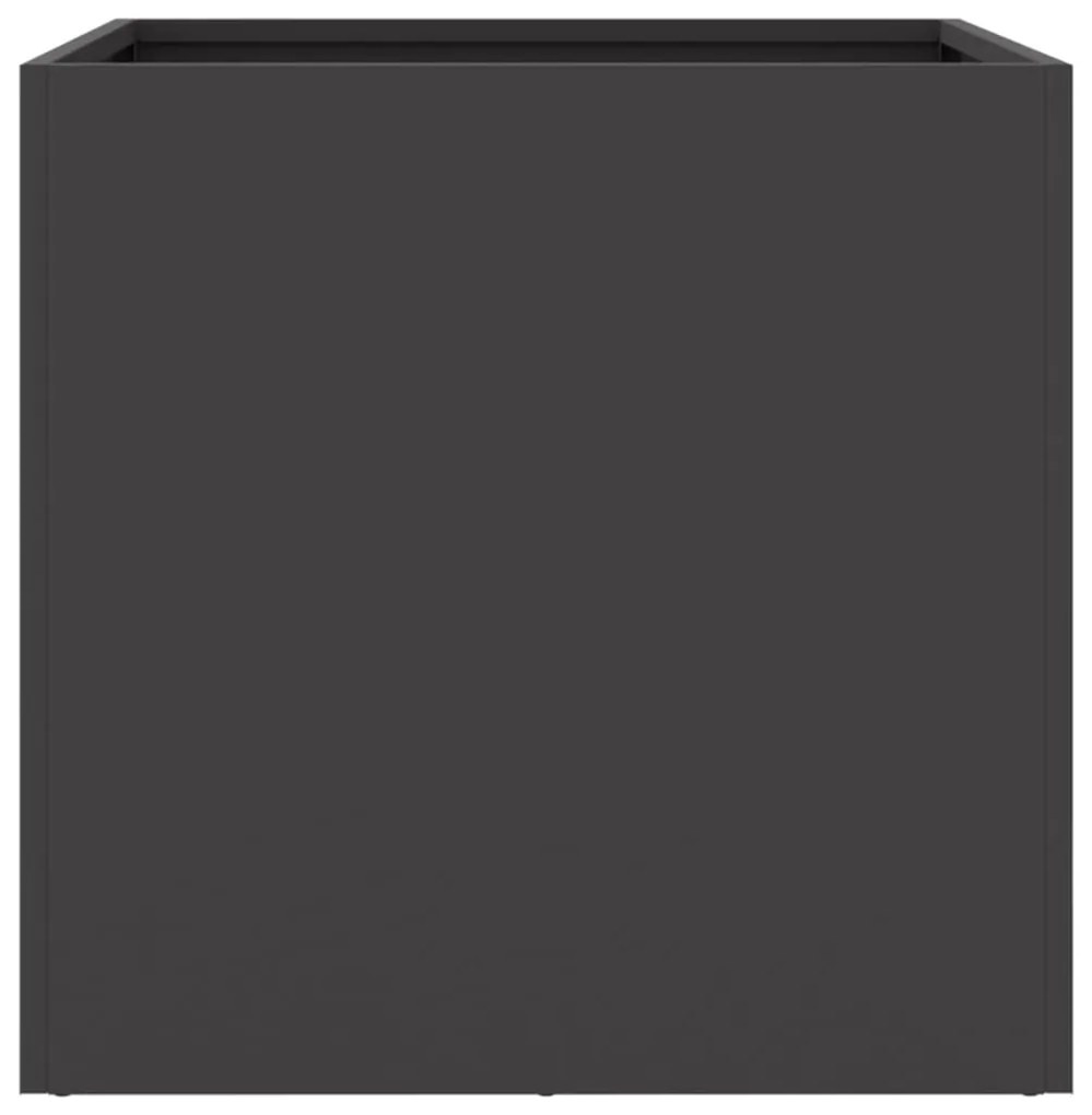 Vaso/floreira 49x47x46 cm aço preto