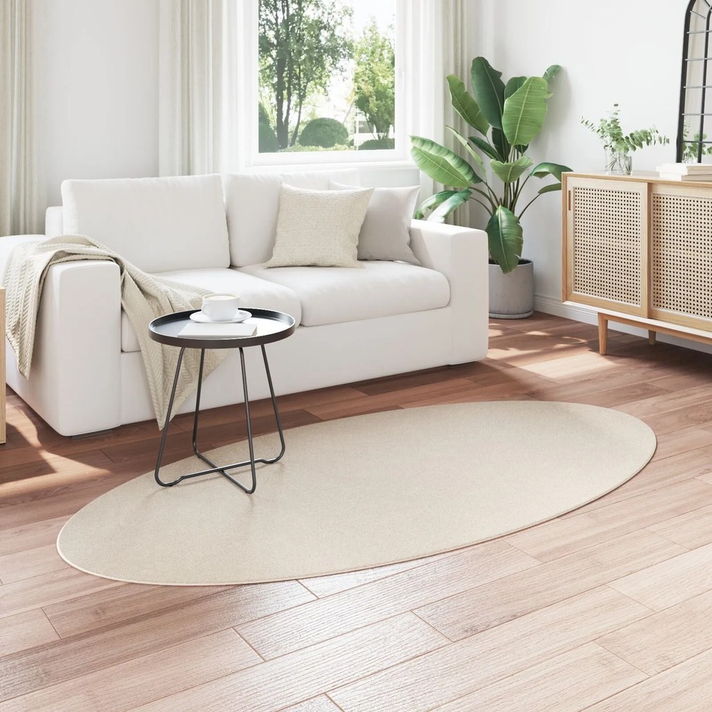 Tapete 'HUARTE'Bege 100x200 cm Oval