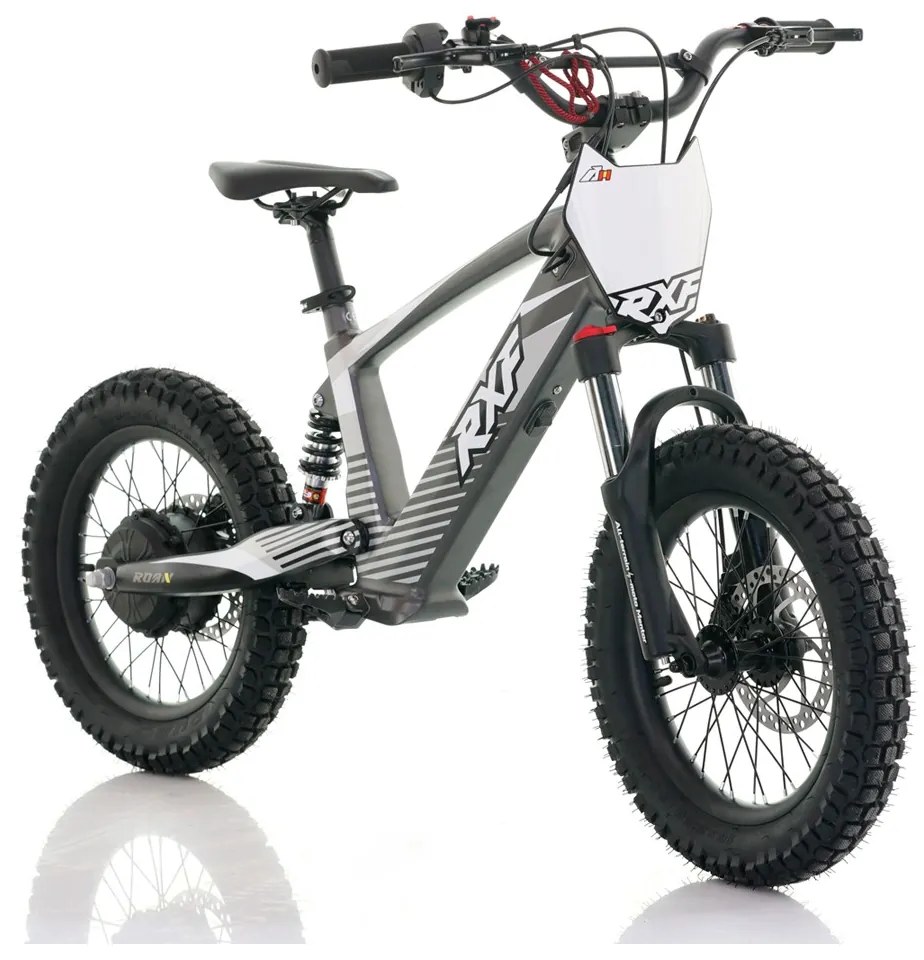 Bicicleta elétrica infantil 350W 16" Roan RXF Evo-S Cinzento