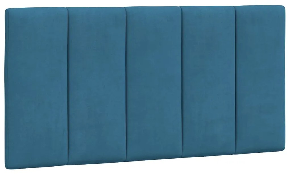 Cama com colchão 100x200 cm veludo azul