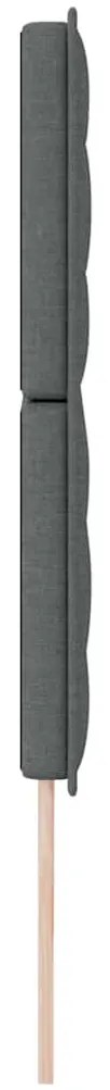 Cabeceira Design Linhas Cinza Escuro 200 cm Tecido