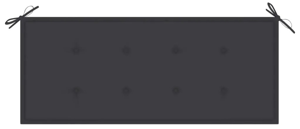 Banco de jardim empilhável c/ almofadão 128,5 cm teca maciça