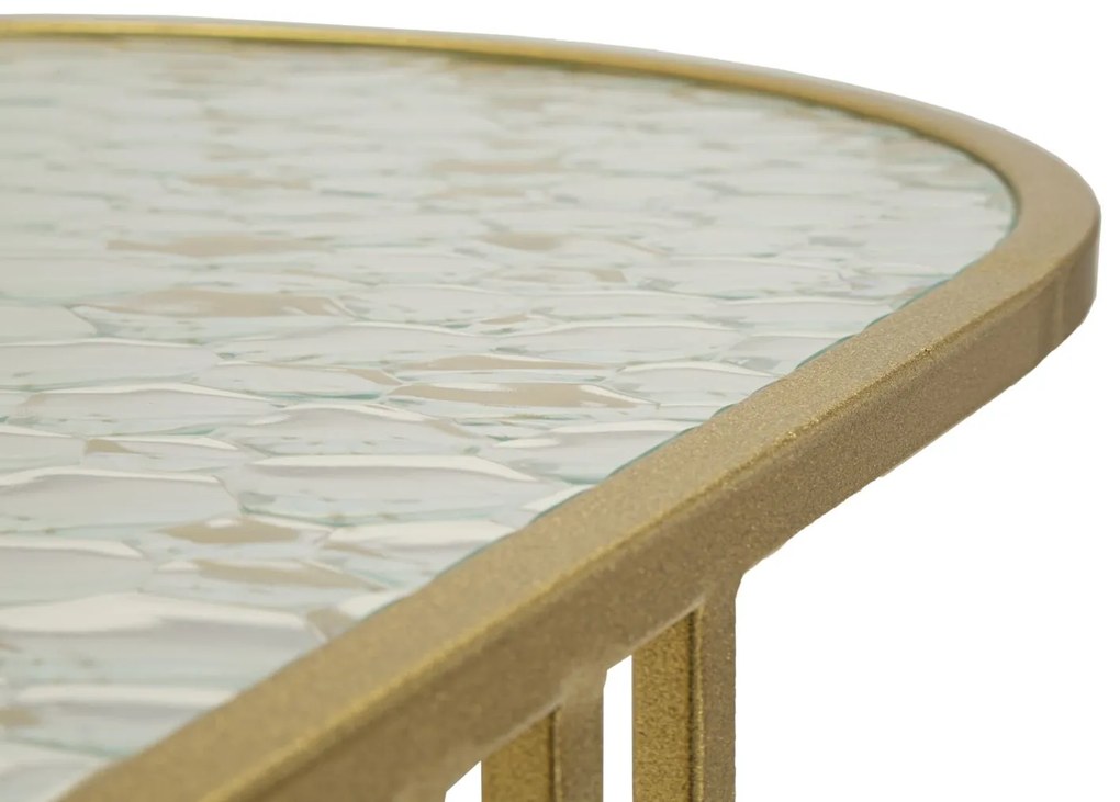 MESA DE CENTRO ANTALIA 90X50X45 CM DOURADA