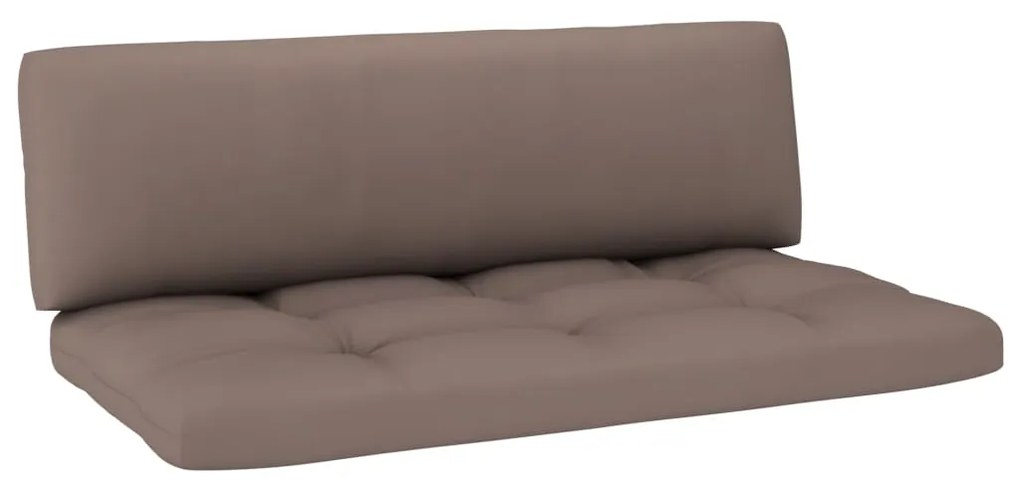 4 pcs conj. lounge paletes c/ almofadões pinho impregnado cinza