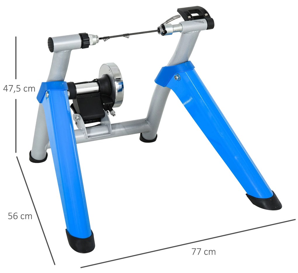 HOMCOM Rolo de bicicleta dobrável portátil com resistência magnética a