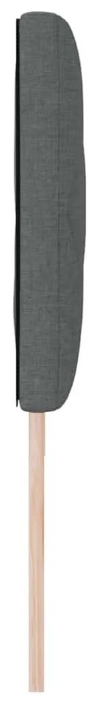 Cabeceira LED Design Blocos de Diamante Cinza Escuro 180 cm Tecido