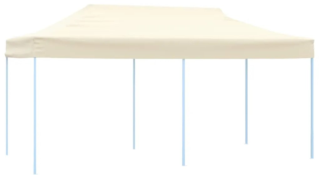 Tenda para festas pop-up dobrável 3 x 6 m creme