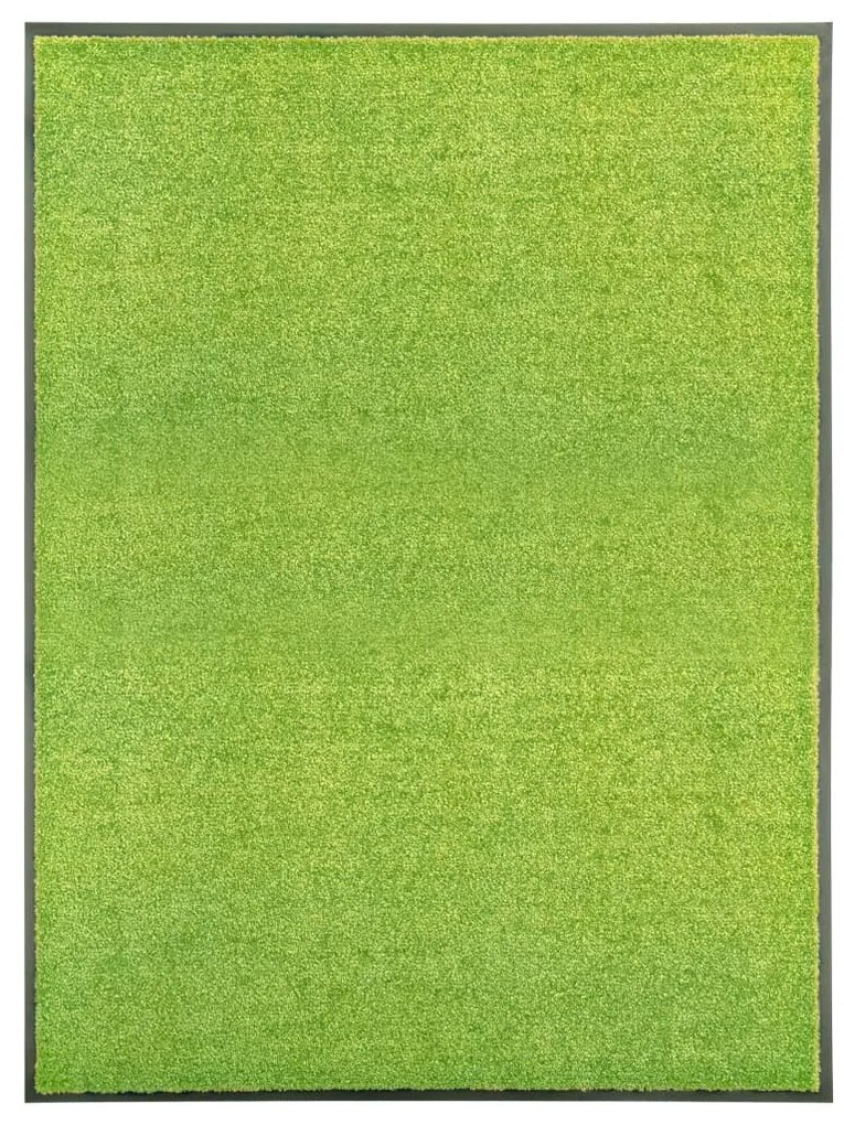 Tapete de porta lavável 90x120 cm verde
