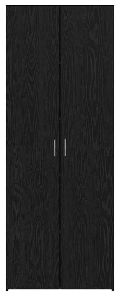 Highboard Carvalho Preto 70x42.5x185 cm Madeira Engenharia