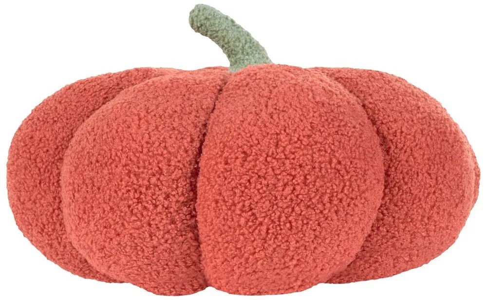 Almofada decorativa na forma de abóbora tecido bouclé laranja ⌀ 35 cm MUNCHKIN Beliani