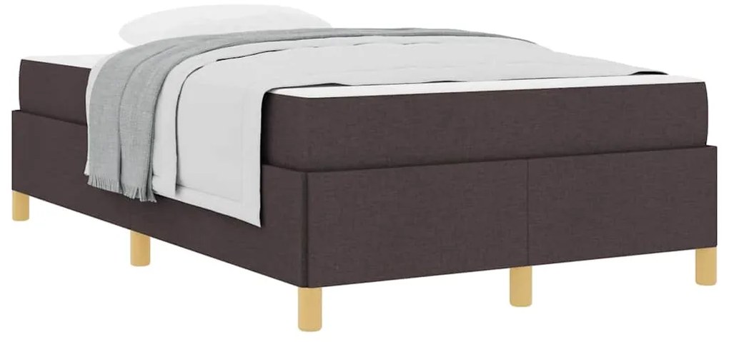 Cama Box Outros Marrom Escuro e Branco 120 x 190 cm tecido