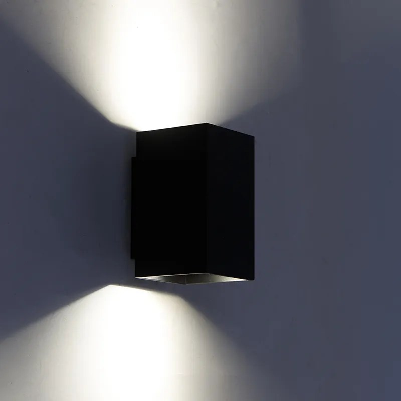 LED Candeeiro de parede inteligente moderno preto incl. 2 WiFi GU10 - Sandy Design,Moderno