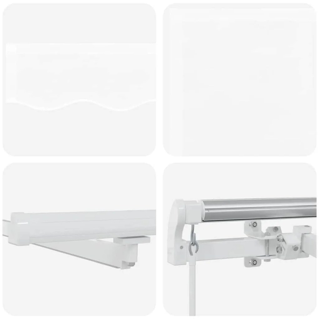 Toldo with Manual Branco 600 × 350 cm Branco