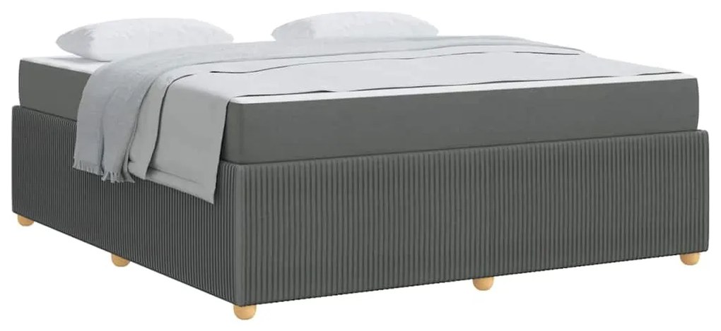 Estrutura da Cama Outros Cinzento escuro 180 x 200 cm tecido