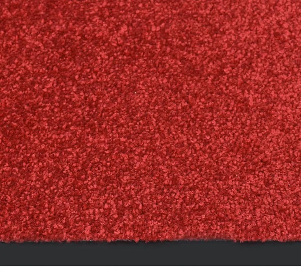 Tapete de porta 60x80 cm vermelho