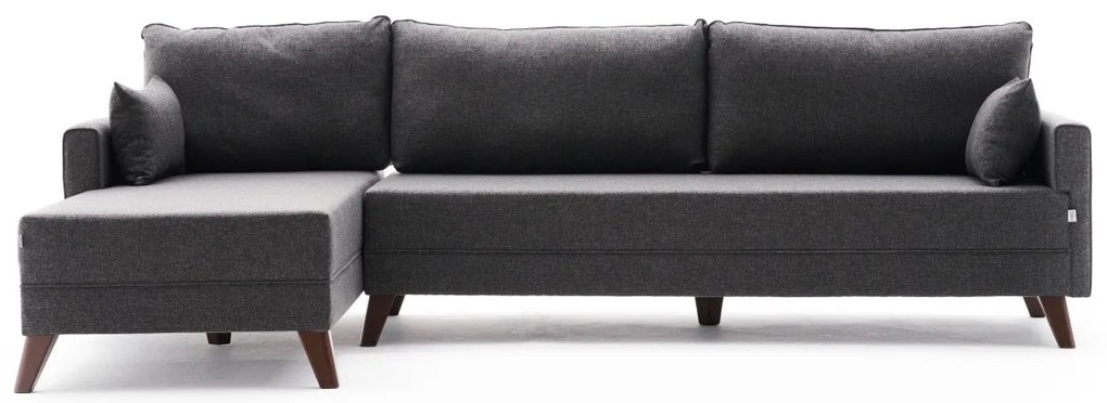 Sofá de Canto Bella – Antracite – 275x85x81 cm