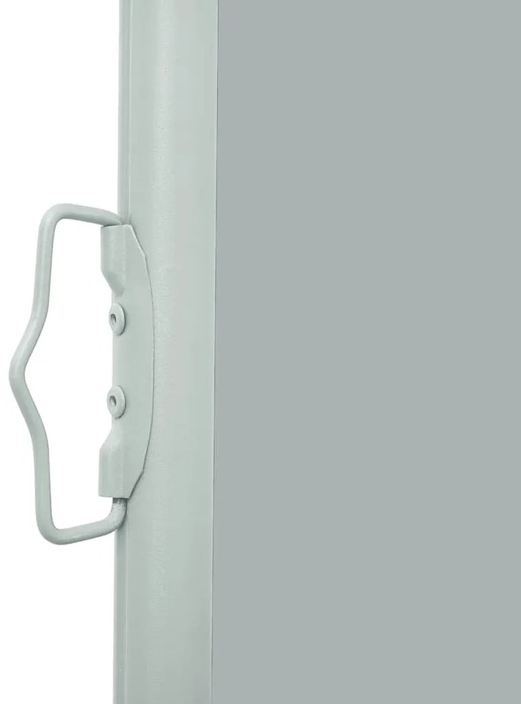 Toldo lateral retrátil para pátio 170x300 cm cinzento