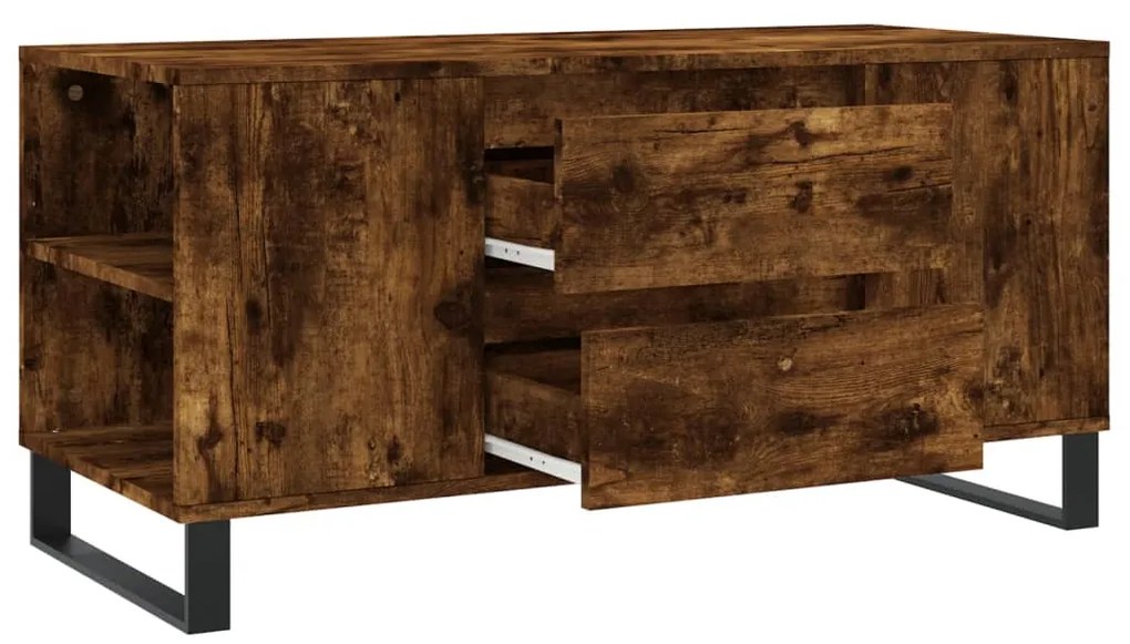 Mesa de centro derivados de madeira carvalho fumado