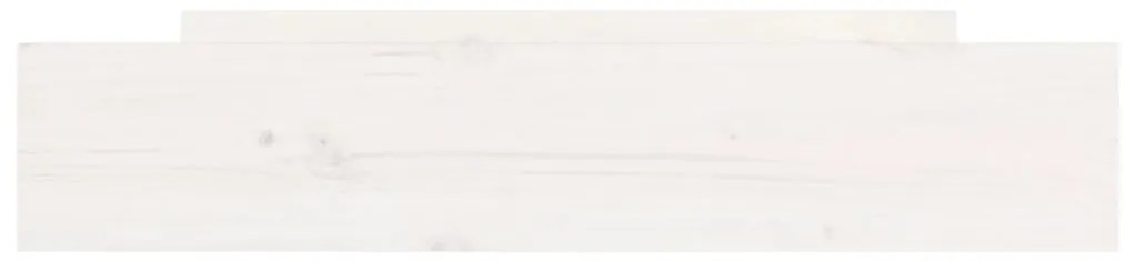 Gavetas de cama 2 pcs madeira de pinho maciça branco