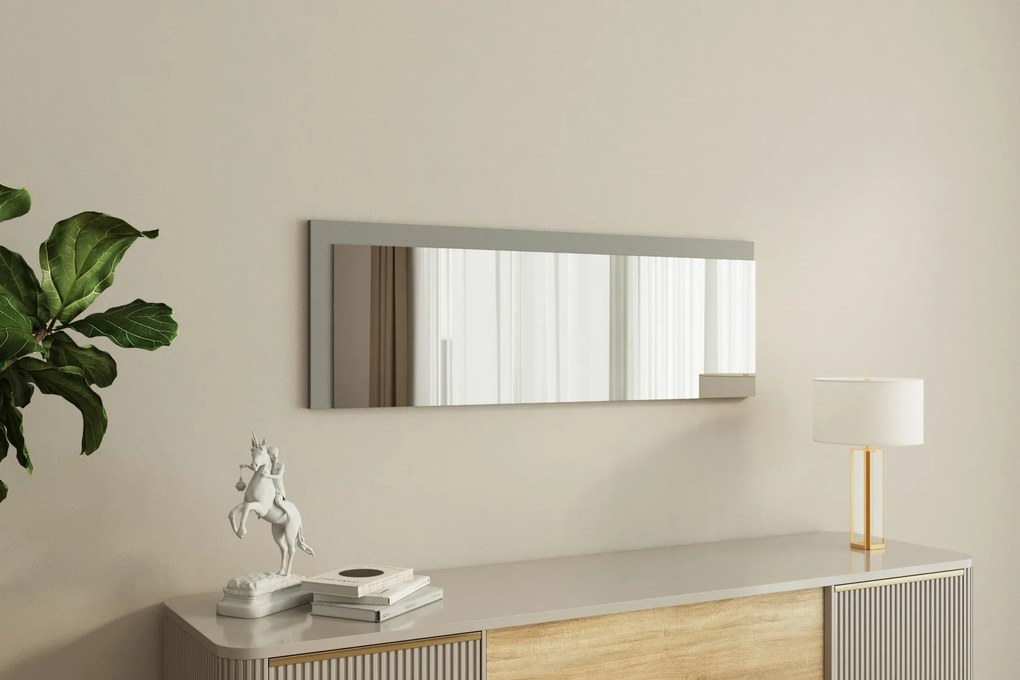 Espelho Lariya – Branco e Antracite – 40x120x2,2 cm