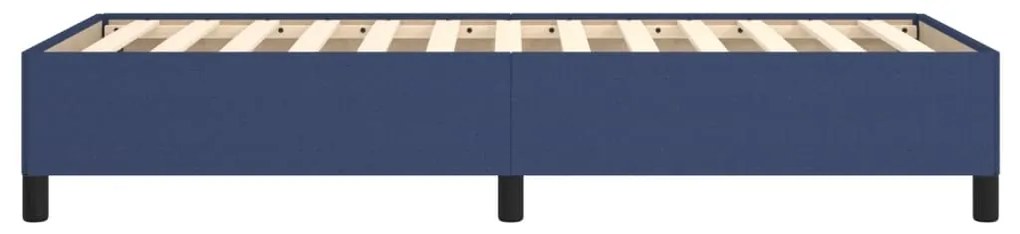 Estrutura de cama sem colchão 90x200 cm tecido azul