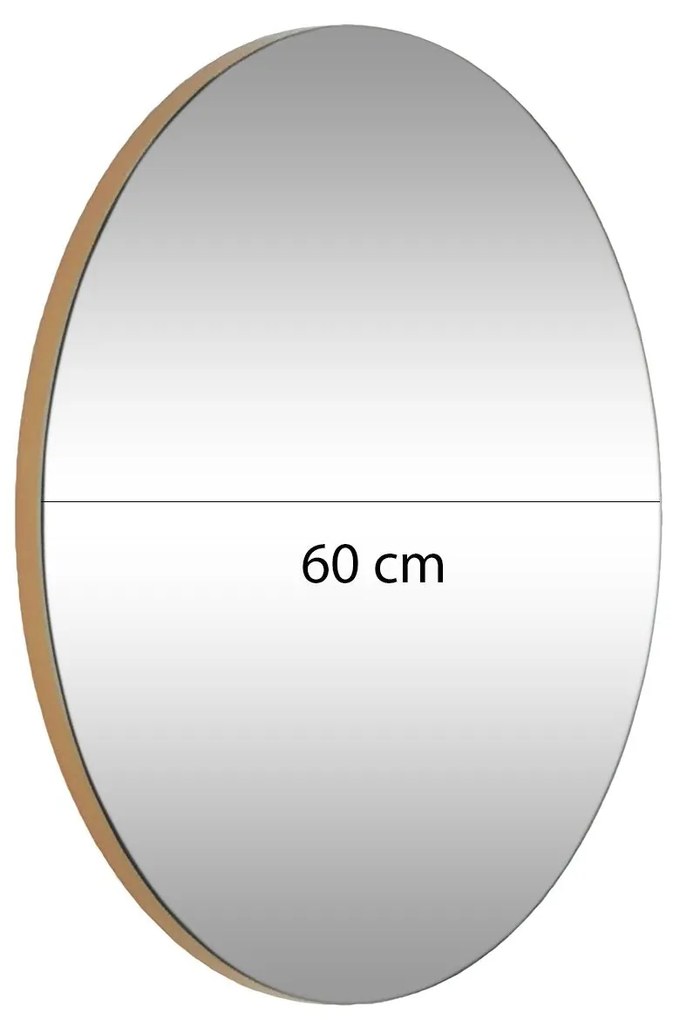 Espelho Gold – Dourado – Diâmetro 60 cm